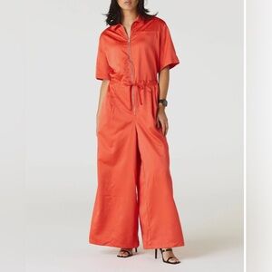 Nike Air Jordan Wide Leg Jumpsuit , Flight Suit Jumpsuit, Sz M